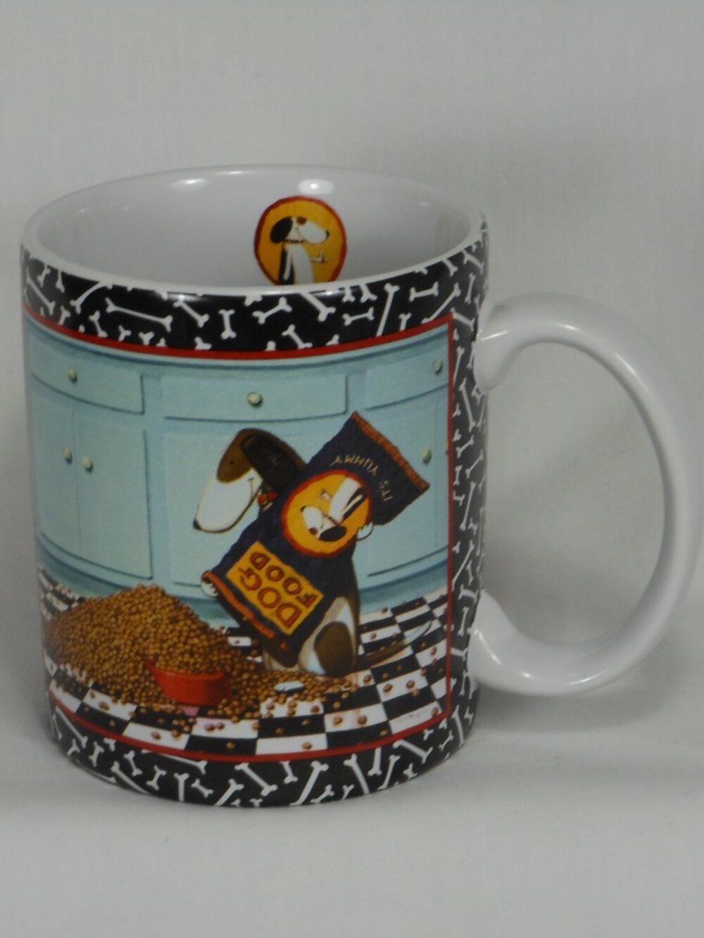 Lang D for Dog colorful coffee mug.